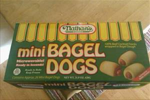 Nathan's Famous Mini Hot Dog Bagels