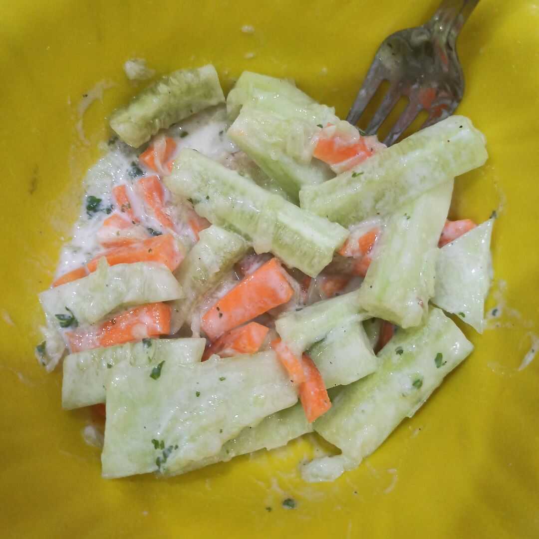 Cucumber Salad with Creamy Dressing