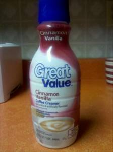 Great Value Cinnamon Vanilla Coffee Creamer