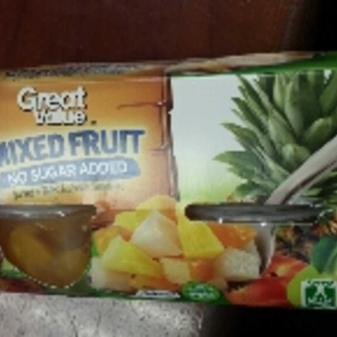 Great Value No Sugar Added Mixed Fruit (Bowl)