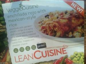 Lean Cuisine Veggie Cuisine Enchilada Rojo with Mexican Style Rice