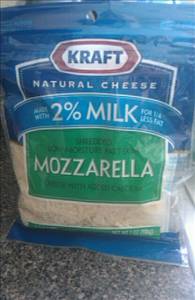 Kraft Natural Shredded 2% Milk Reduced Fat Mozzarella Cheese