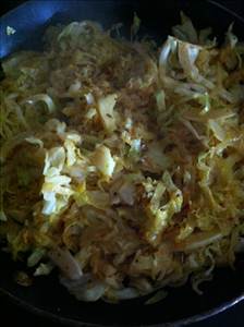 Cooked Green Cabbage (Fat Added in Cooking)