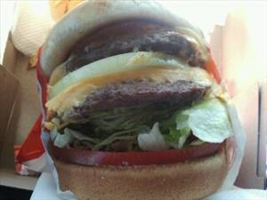 In-N-Out Double-Double with Onion (No Spread)