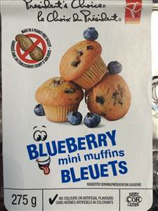 President's Choice Blueberry Mini Muffins
