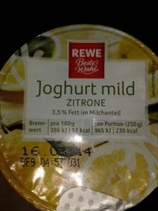 REWE Joghurt Mild Zitrone (250g)