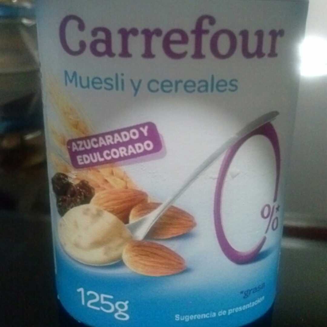 Carrefour Yogur Muesli y Cereales 0%