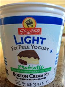 ShopRite Fat Free Probiotic Yogurt