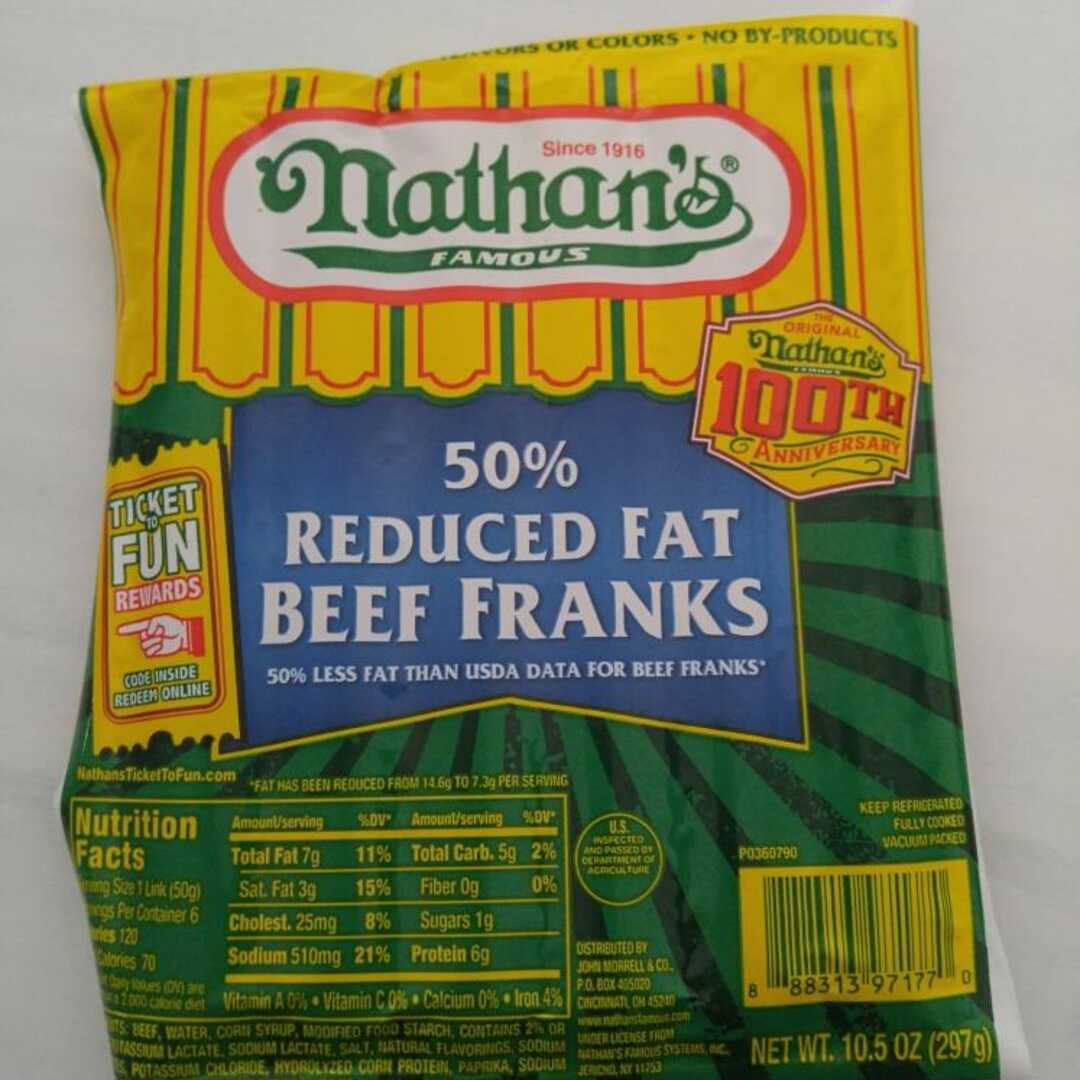 Nathan's Famous Reduced Fat Beef Franks