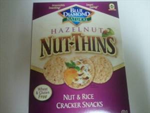 Blue Diamond Hazelnut Nut-Thins - Nut & Rice Cracker Snacks