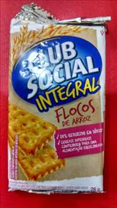 Club Social Biscoito Integral Trigo e Flocos de Arroz