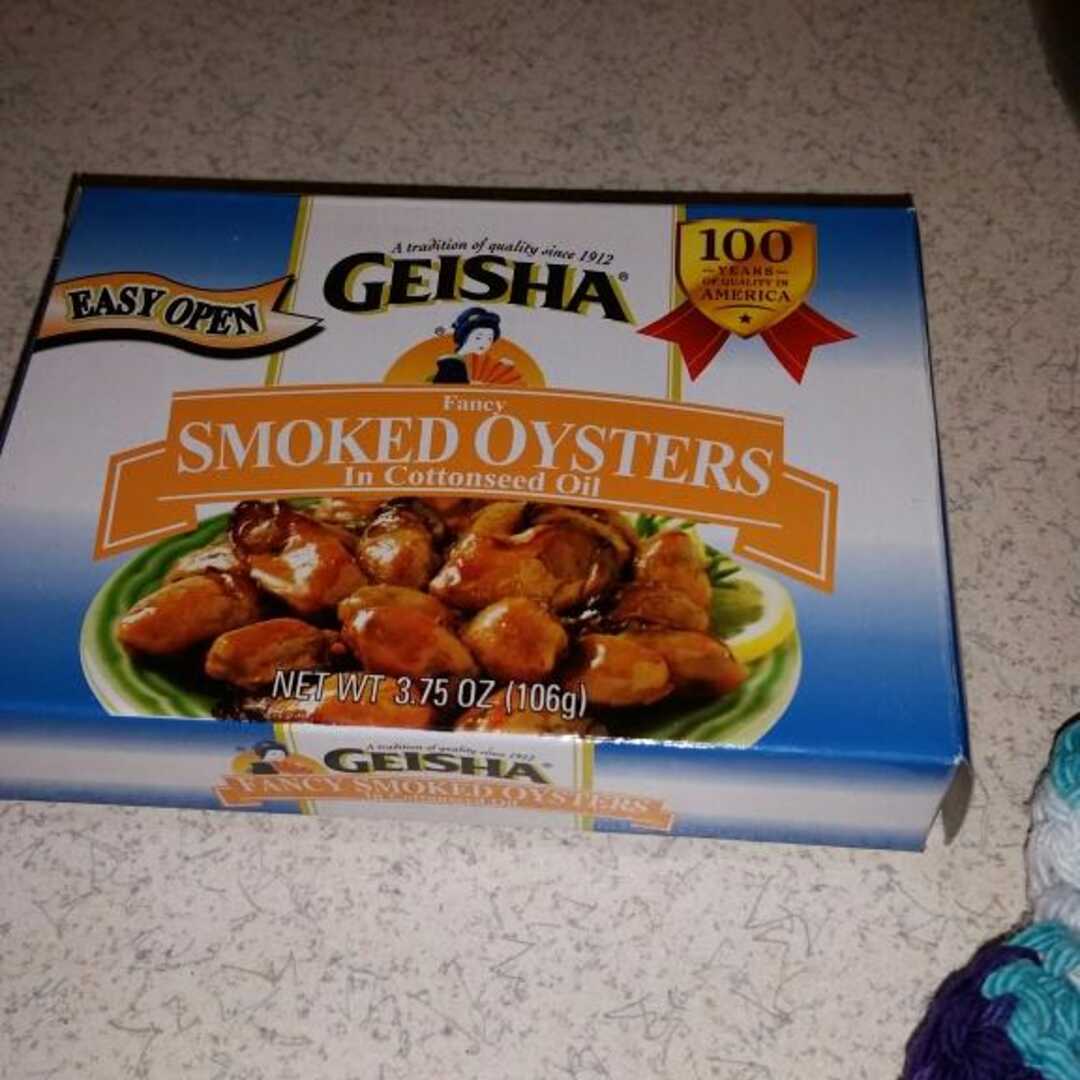 Geisha Fancy Smoked Oysters in Cottonseed Oil
