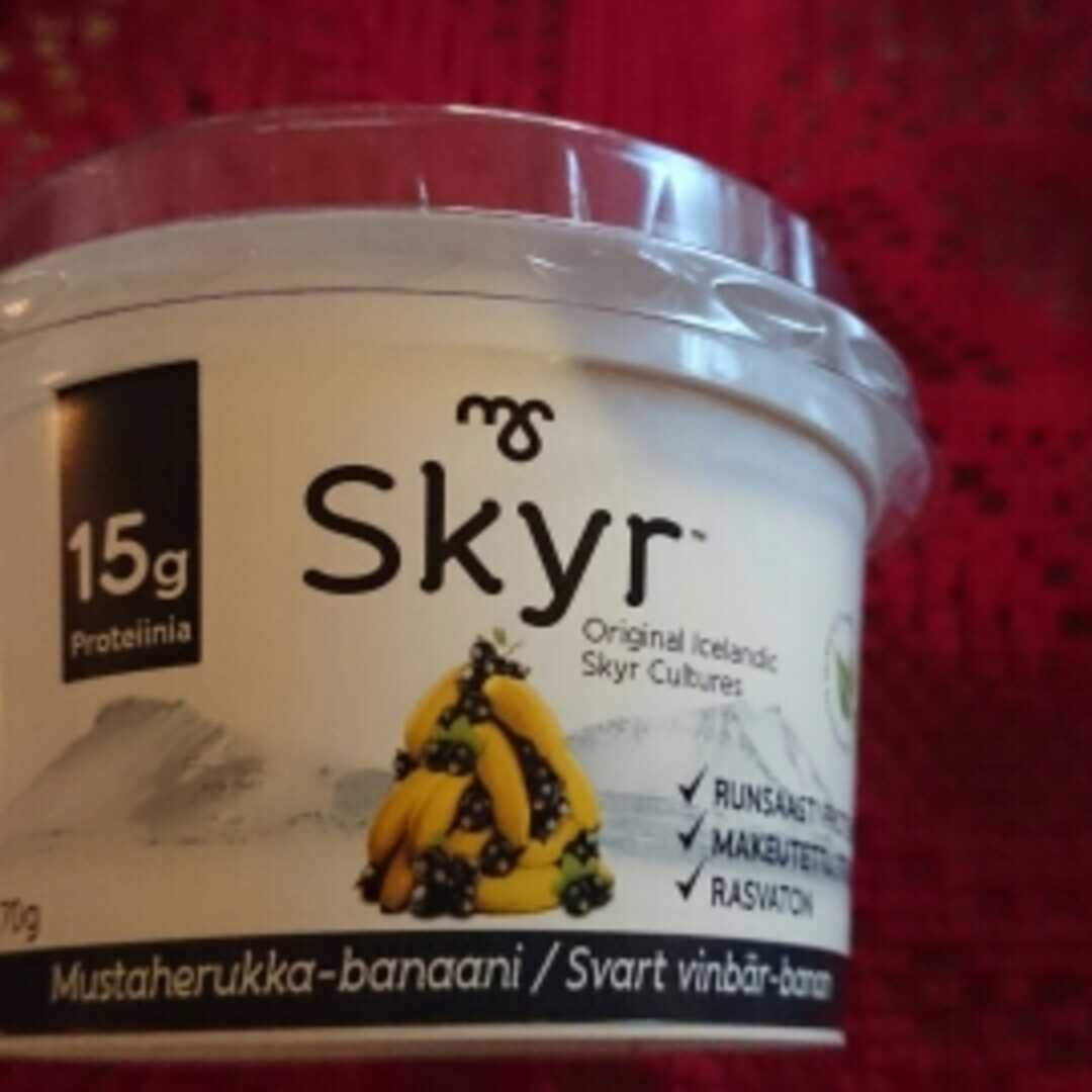 Skyr Mustaherukka-Banaani