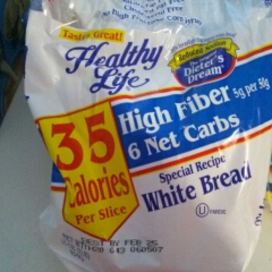 Healthy Life Low Sodium High Fiber White Bread