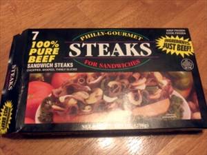 Philly-Gourmet Meat Company Steaks for Sandwiches 100% Pure Beef Thin Slices