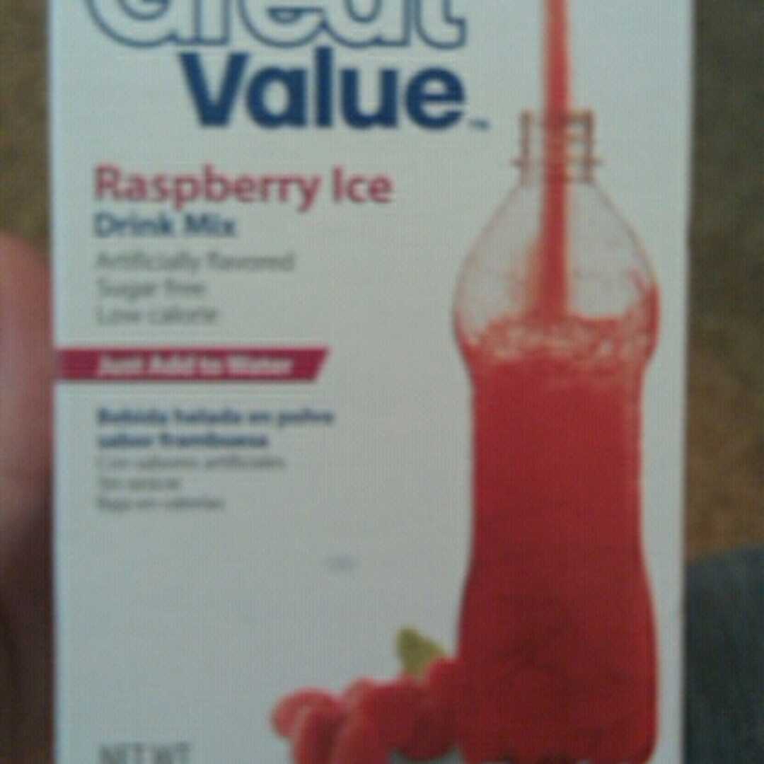 Great Value Sugar Free Raspberry Ice Drink Mix Sticks