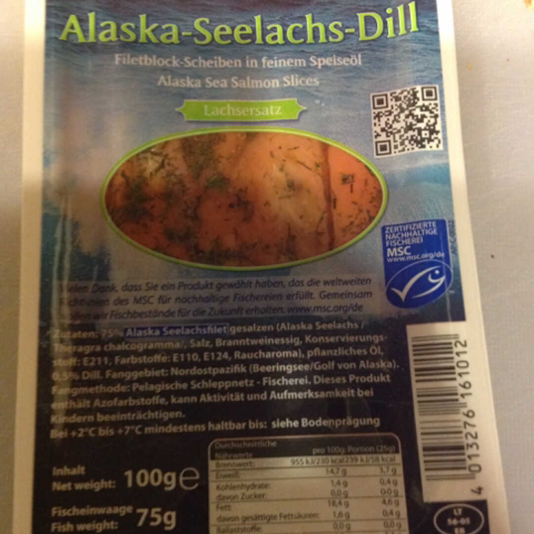 Ostsee Fisch Alaska Seelachs Dill