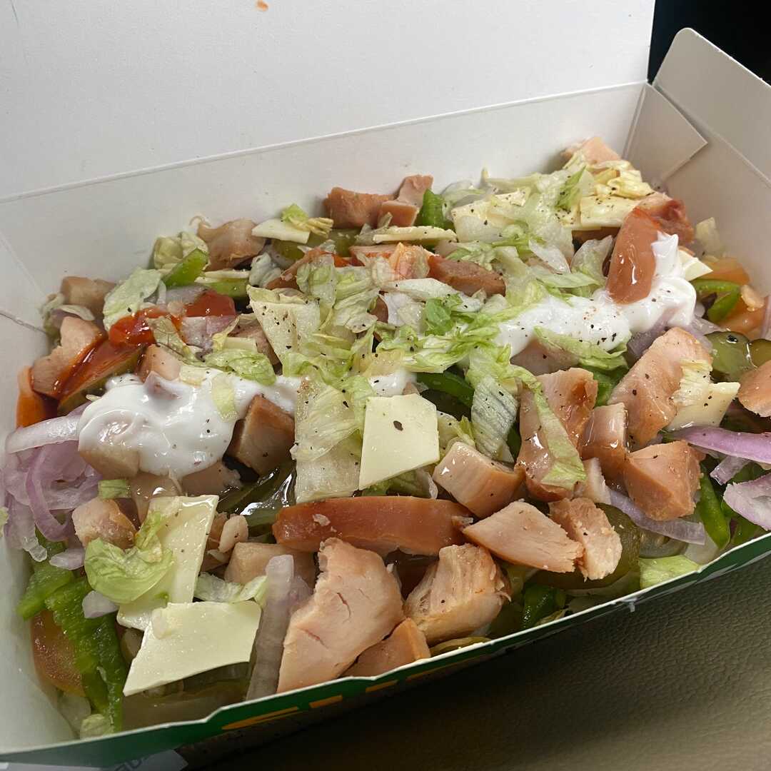 Subway Roasted Chicken Strips Salad