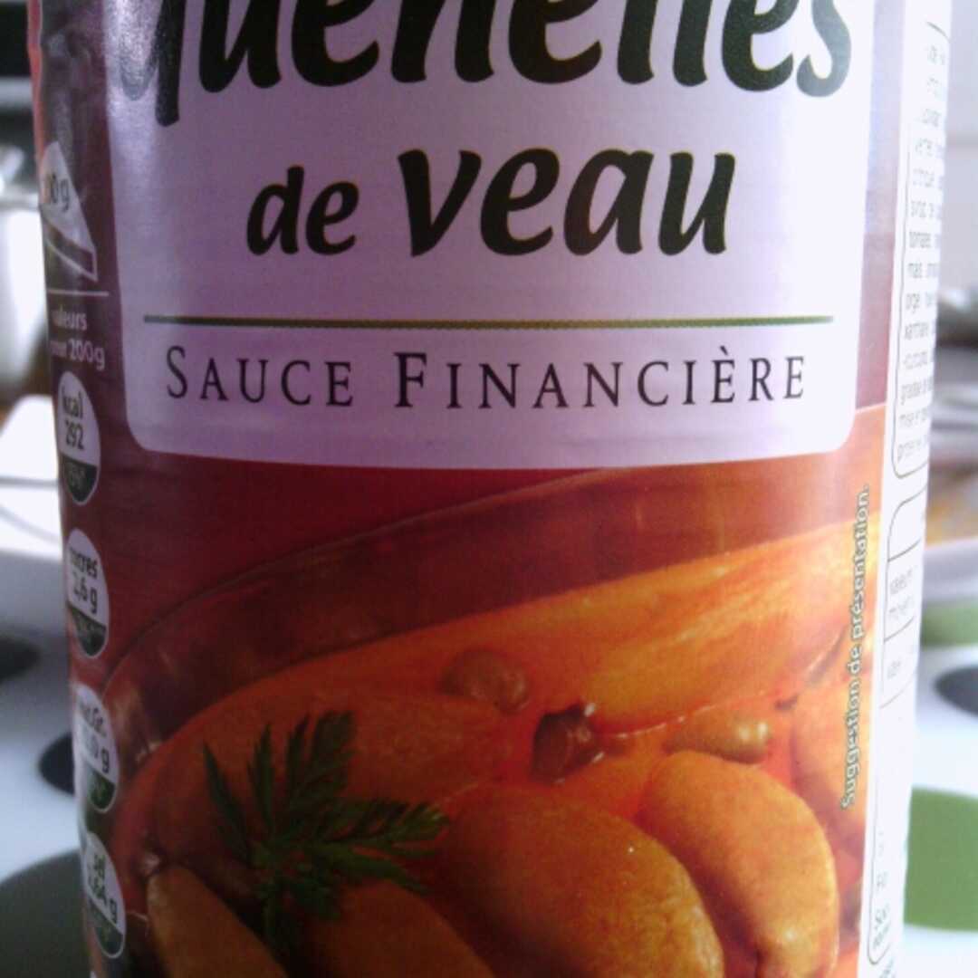 Auchan Quenelles de Veau Sauce Financière