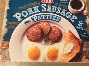 HEB Fully Cooked Pork Sausage Patties