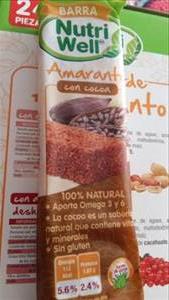 Nutri Well Barra de Amaranto con Cocoa