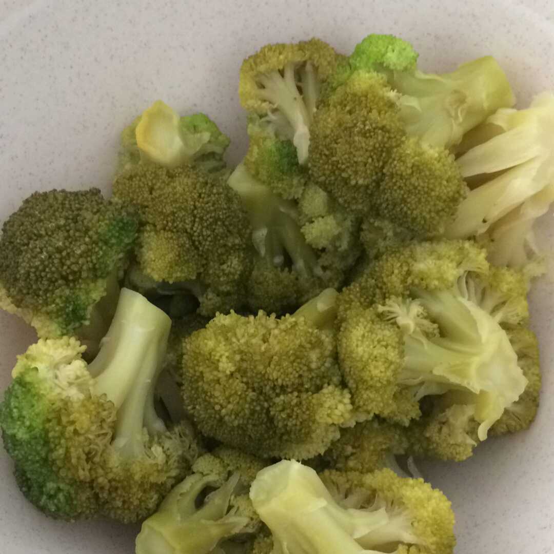 Brócoli Cocido (sin Grasa Añadida en la Cocina)