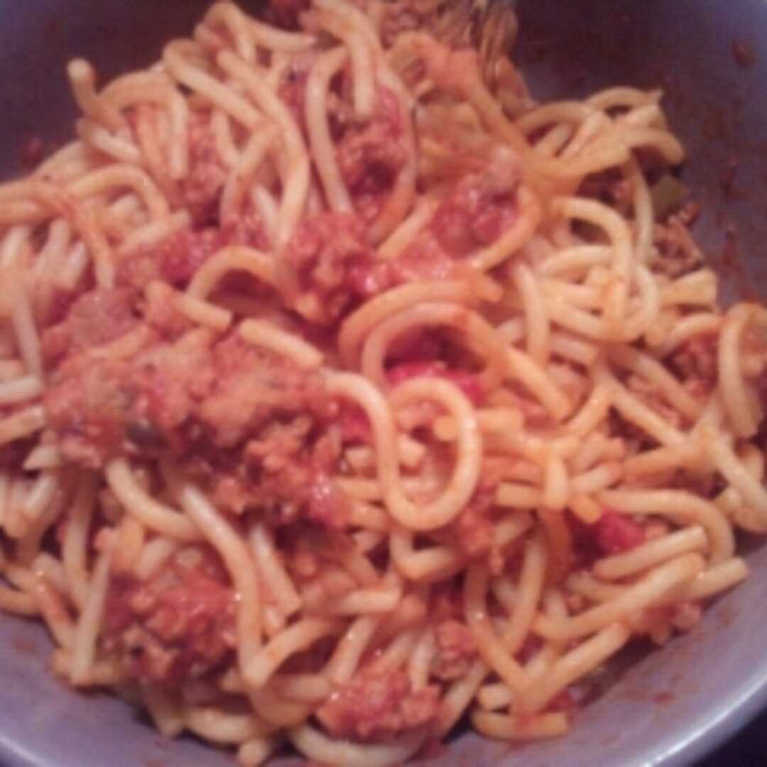 Spaghetti with Tomato Sauce and Meatballs