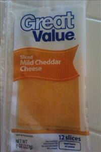 Great Value Sliced Mild Cheddar Cheese