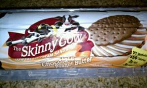 Skinny Cow Low Fat Ice Cream Sandwiches - Chocolate Peanut Butter