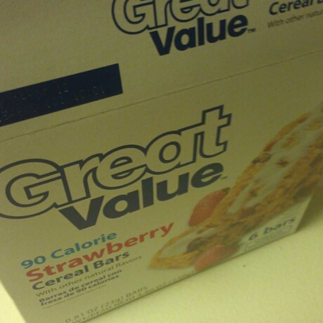 Great Value 90 Calorie Cereal Bar - Strawberry