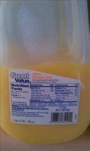 Great Value Orange Juice from Concentrate