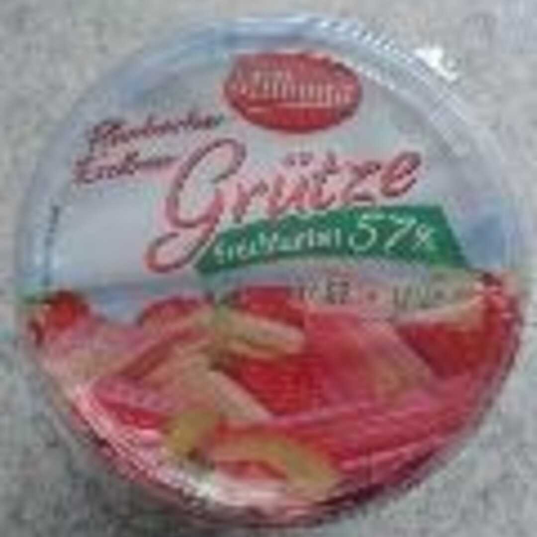 Milbona Rhabarber-Erdbeer Grütze