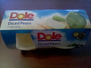 Dole Fruit Bowls - Diced Pears