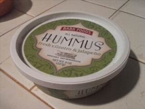 Baba Foods Fresh Cilantro & Jalapeno Hummus