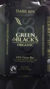 Green & Black's Organic 85% Dark Chocolate