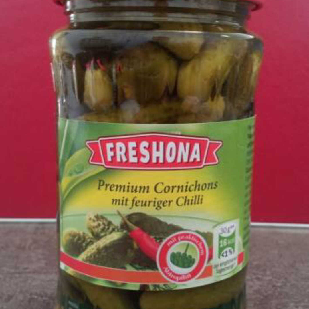 Freshona Premium Cornichons mit Feuriger Chili