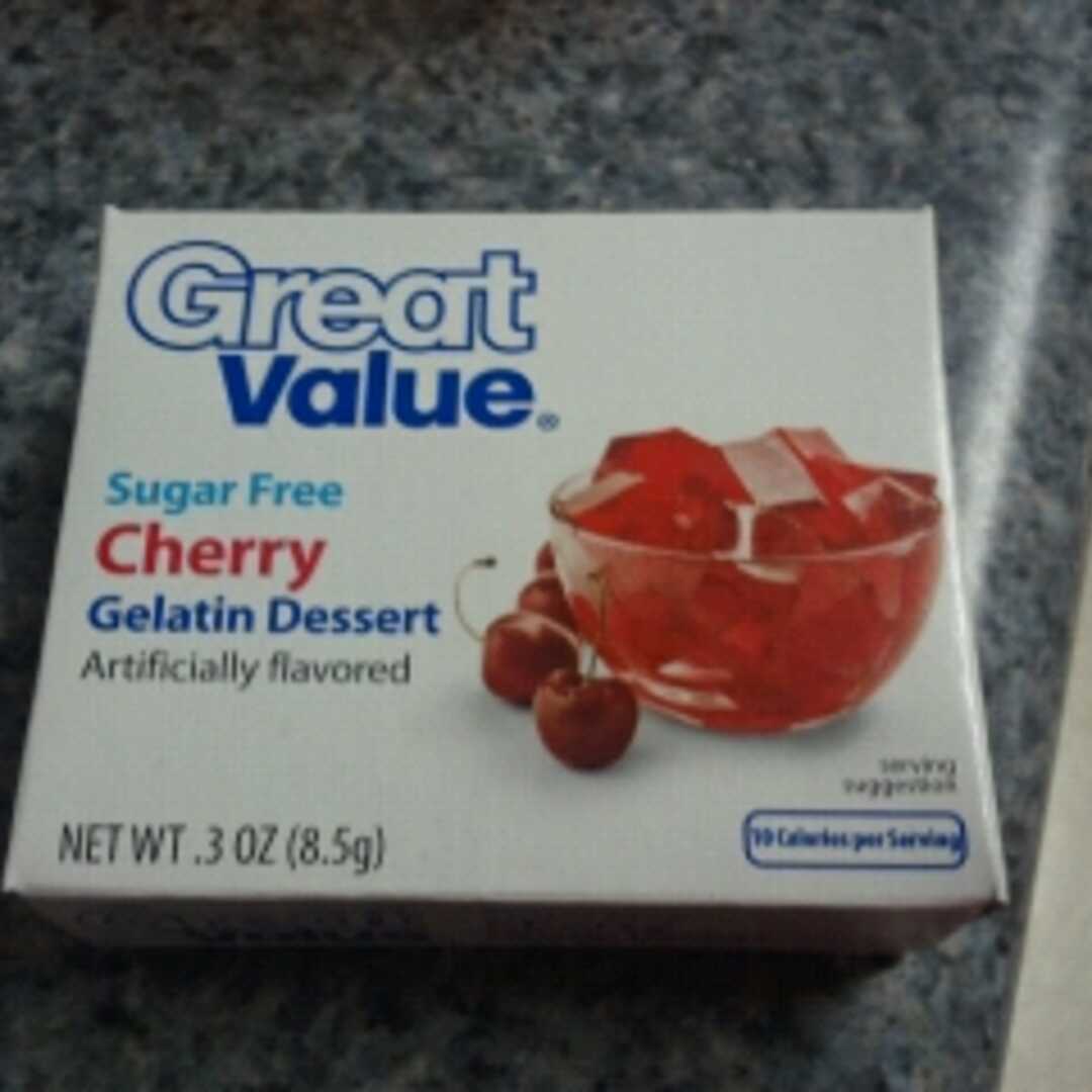 Great Value Sugar Free Cherry Gelatin Dessert