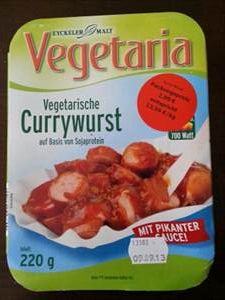Vegetaria Vegetarische Currywurst