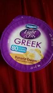 Dannon Light & Fit Greek Yogurt - Banana Cream