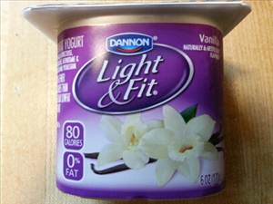 Dannon Light & Fit Yogurt - Vanilla (6 oz)
