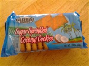 Global Brands Sugar Sprinkled Coconut Cookies