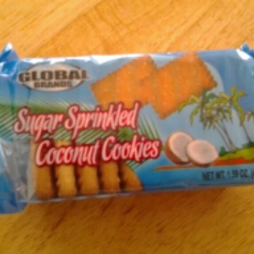 Global Brands Sugar Sprinkled Coconut Cookies