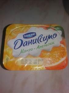 Даниссимо  Продукт Творожный с Манго, Апельсином и Бананом