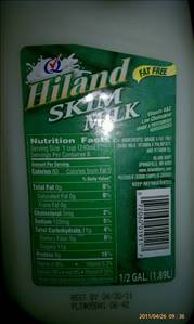 Hiland Fat Free Skim Milk
