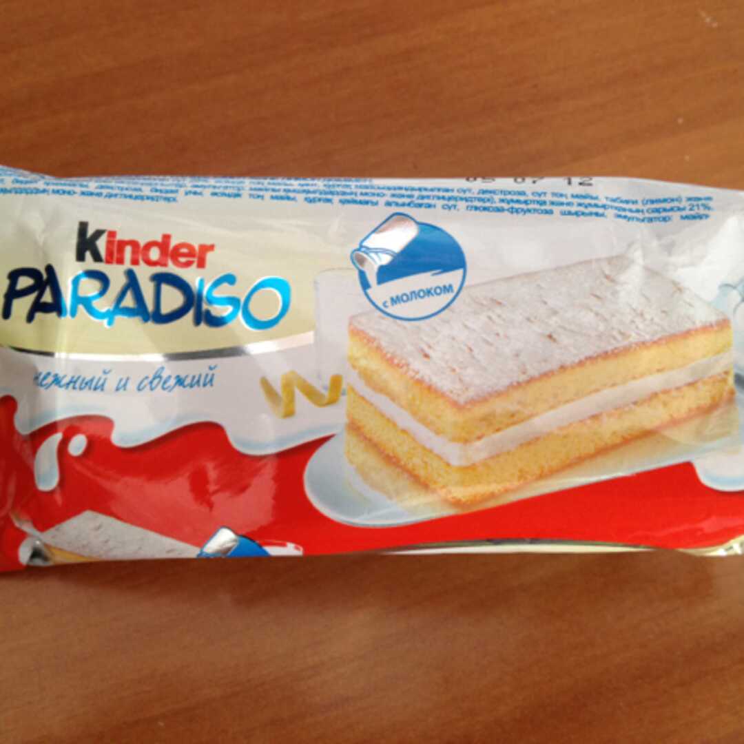 Kinder Paradiso Калории и Пищевая Ценность