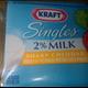 Kraft 2% Milk Singles Sharp Cheddar