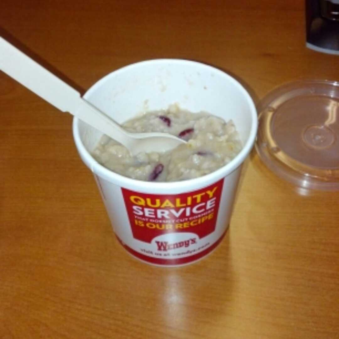Wendy's Steel-Cut Oatmeal with Cranberries & Pecans