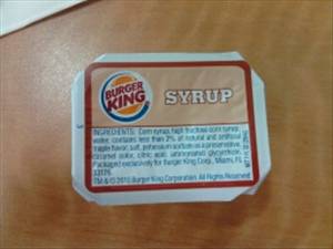 Burger King Breakfast Syrup