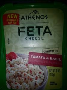 Athenos Crumbled Feta Cheese with Basil & Tomato