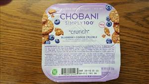 Chobani Simply 100 Crunch - Blueberry Cookie Crumble